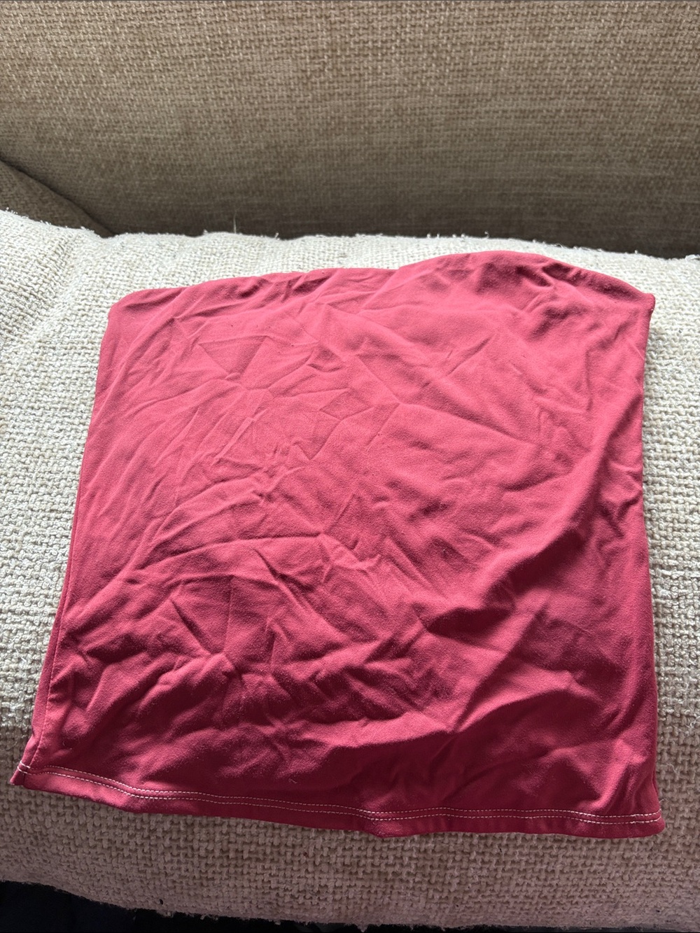 Strapless burgundy Tube top